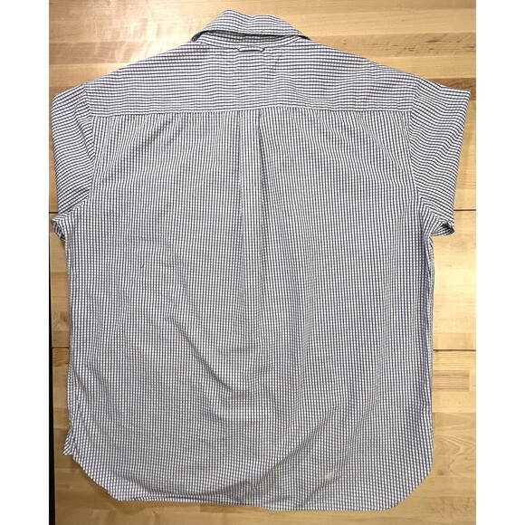 Tommy Hilfiger Button-Down Short Sleeve Shirt with Pocket - White w/ Stripes XXL - Picture 8 of 12